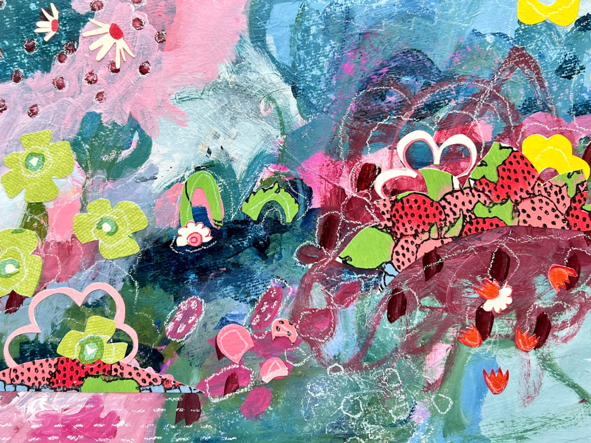 Hope Blooms Wild & Free - 12x9 Original Acrylic on Wood Panel